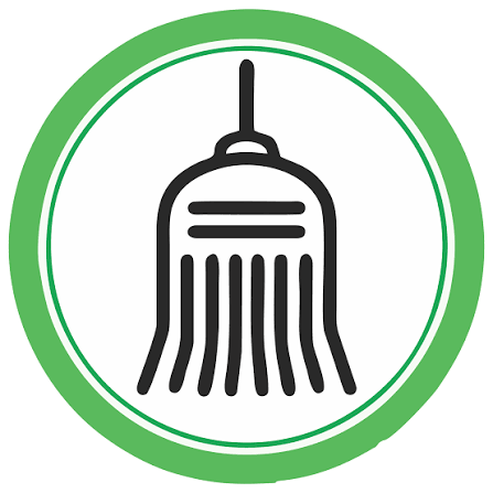Logo del Frente de la Esperanza: escoba dentro de un círculo verde